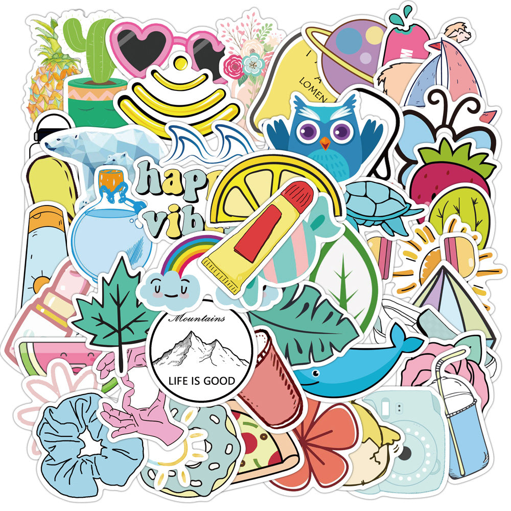 50pcs Cute INS 5 Stickers