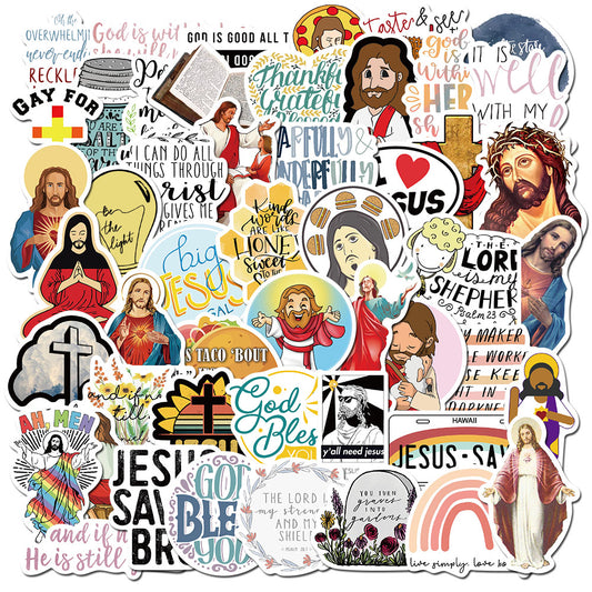 50pcs Christianity God Stickers