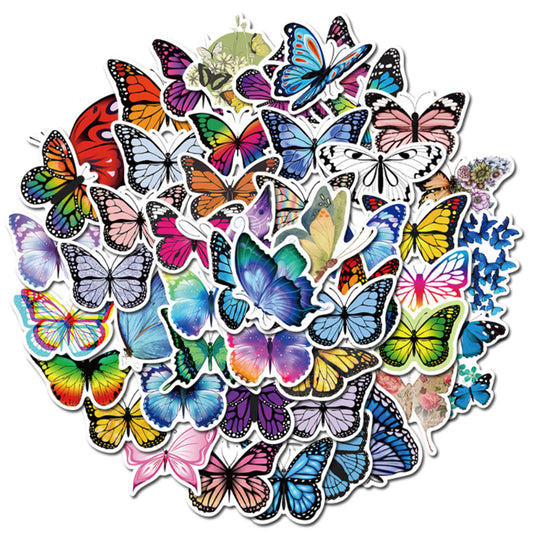 50pcs Butterfly Stickers