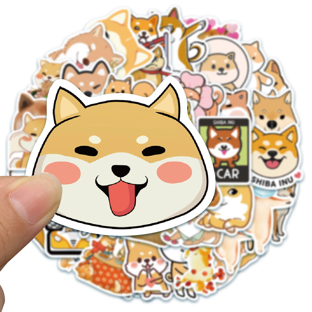 50pcs Doge Emoji Stickers