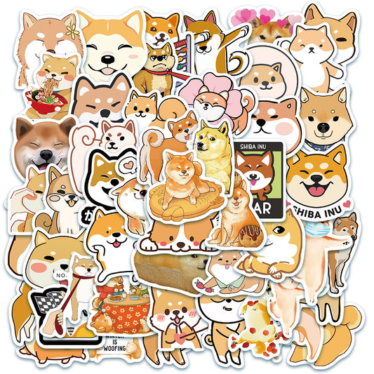 50pcs Doge Emoji Stickers