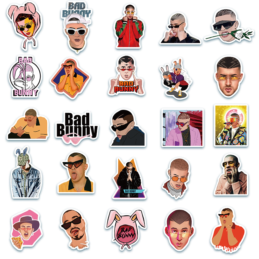 50pcs Pop Singers Stickers