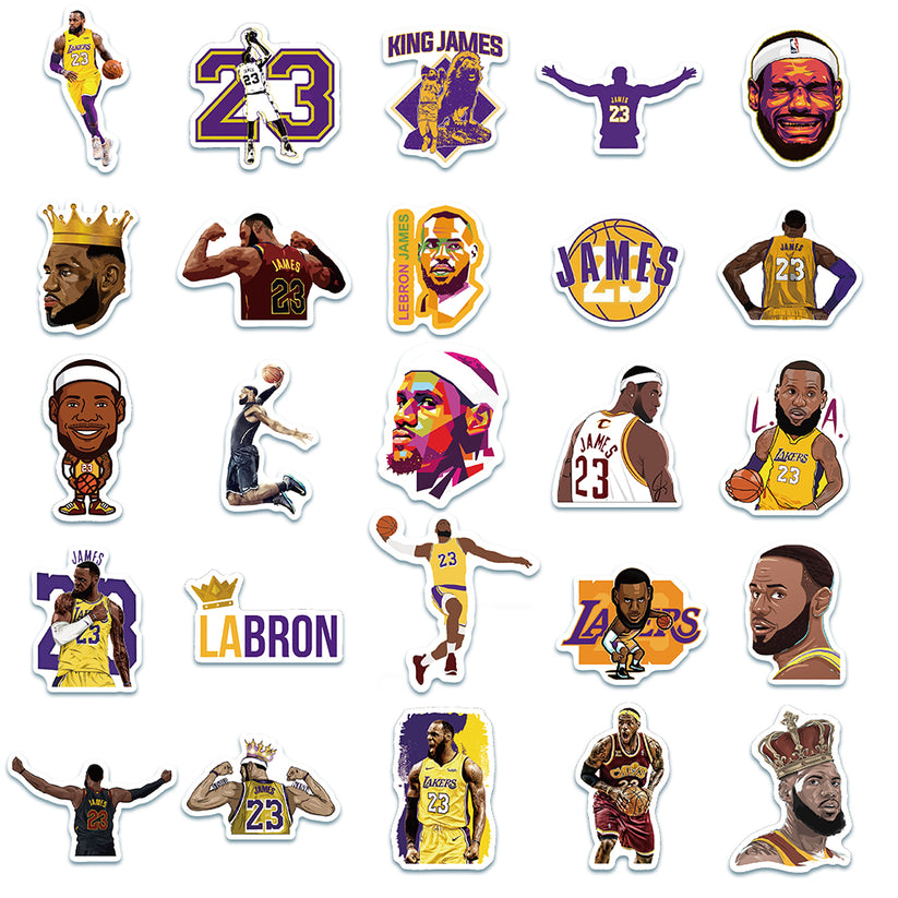 James Sticker 50pcs LeBron James Stickers – AU Sticker World