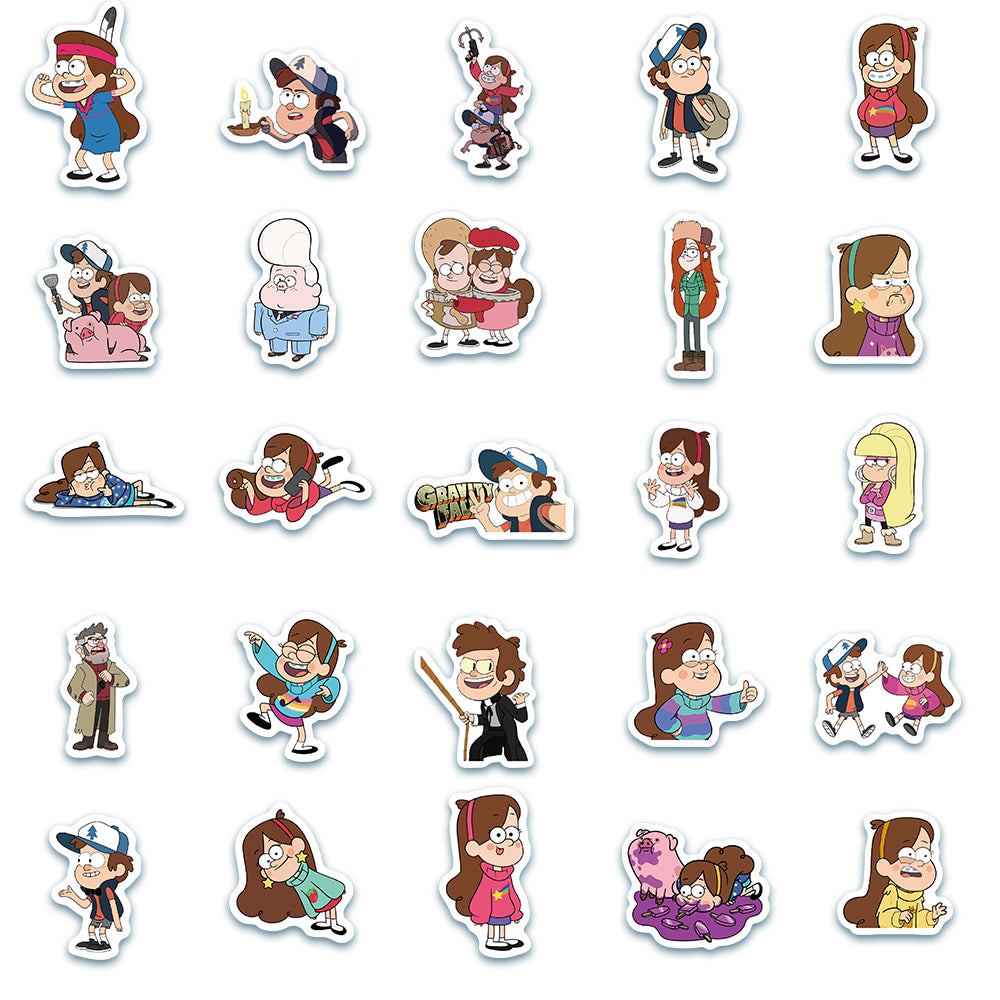 50pcs Gravity Falls Stickers – AU Sticker World