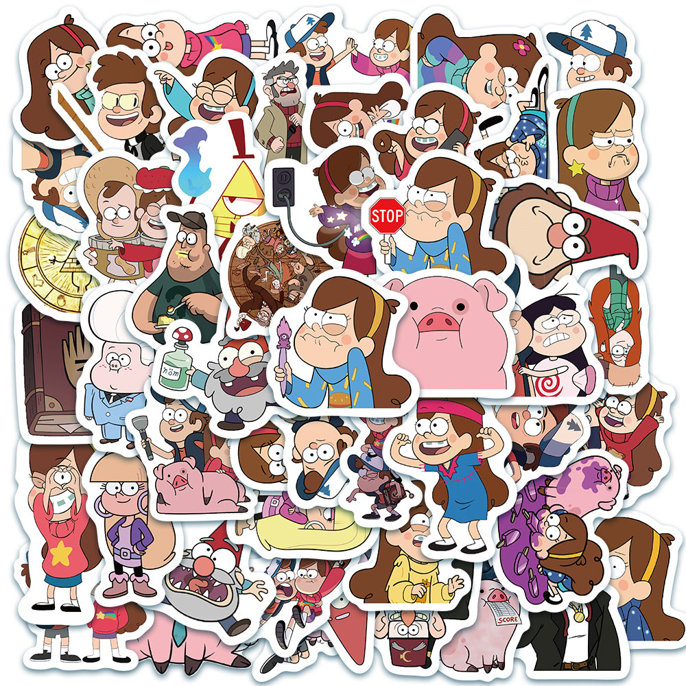 50pcs Gravity Falls Stickers – AU Sticker World