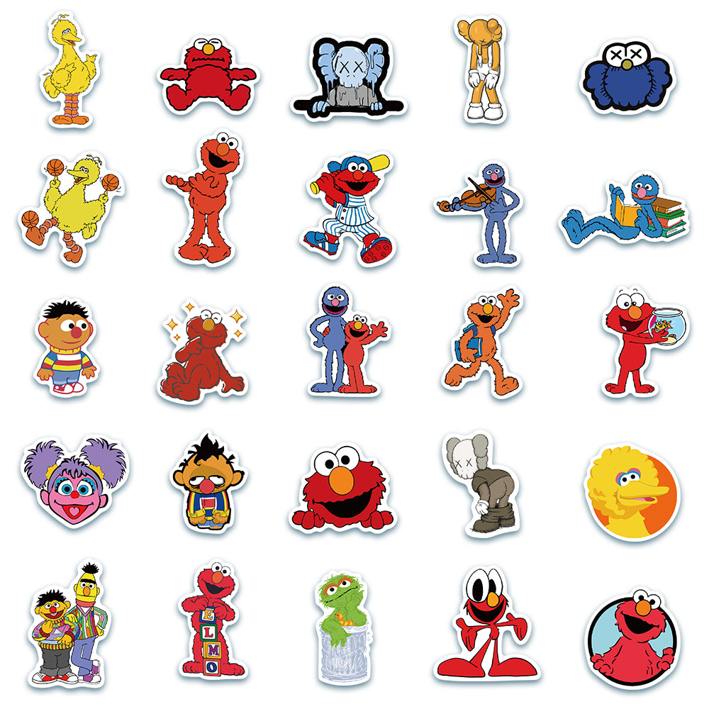 50pcs Sesame Street 2 Stickers