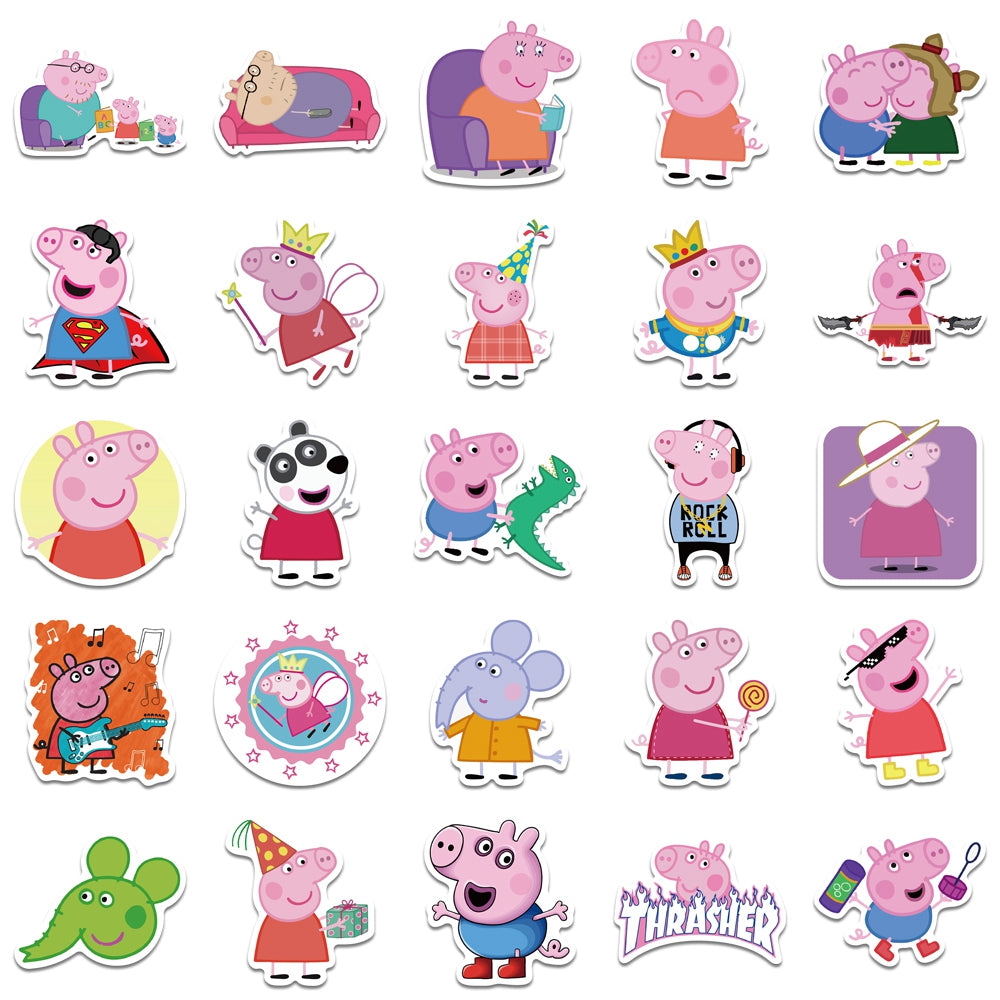 50pcs Peppa Pig 2 Stickers