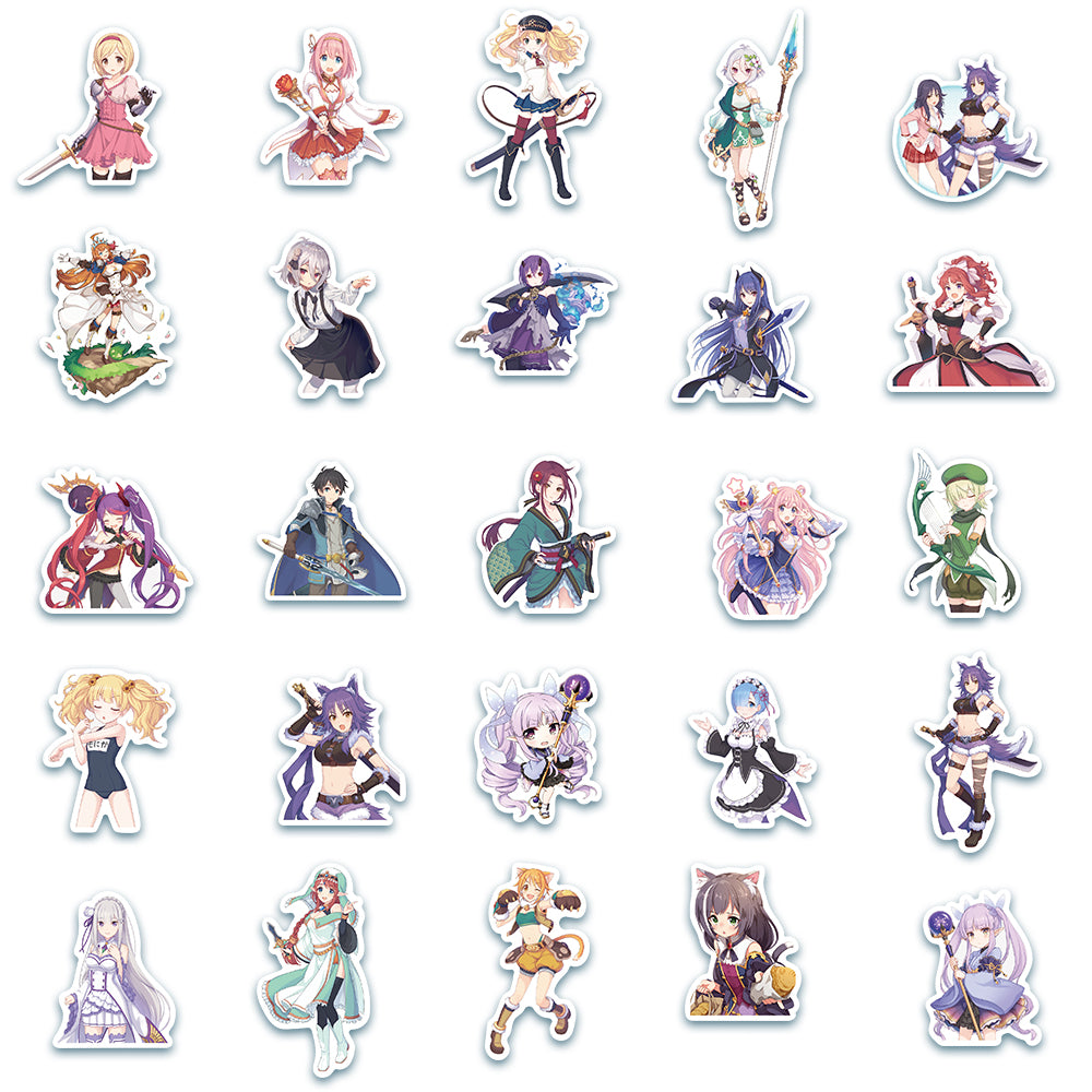 50pcs Princess Connect Re Dive Stickers