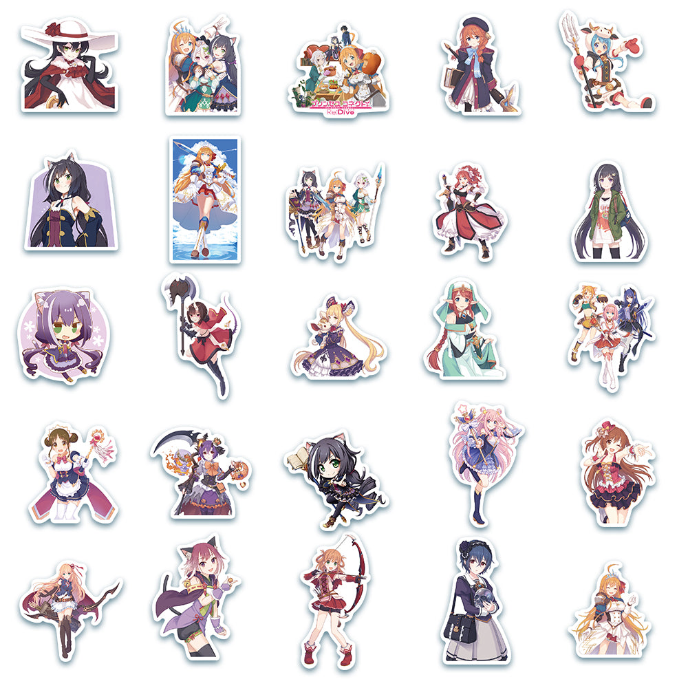 50pcs Princess Connect Re Dive Stickers