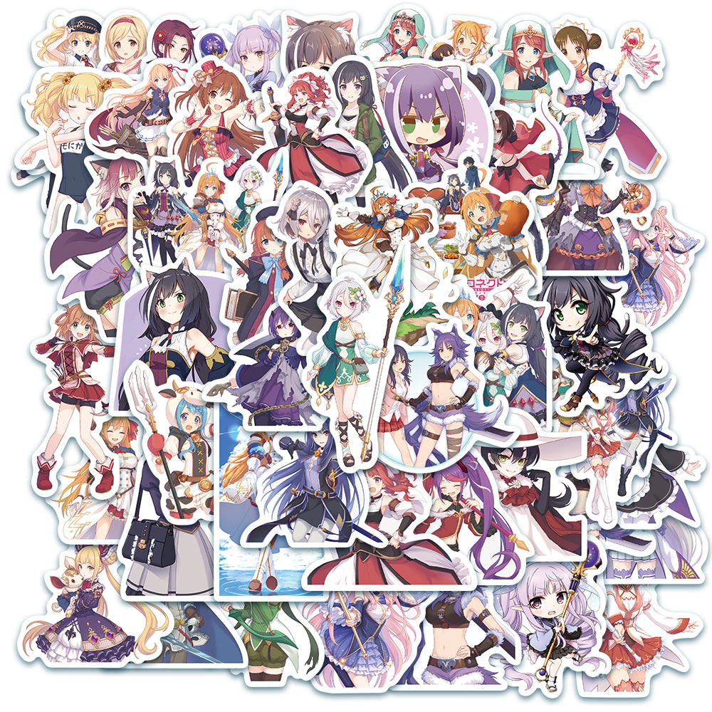 50pcs Princess Connect Re Dive Stickers