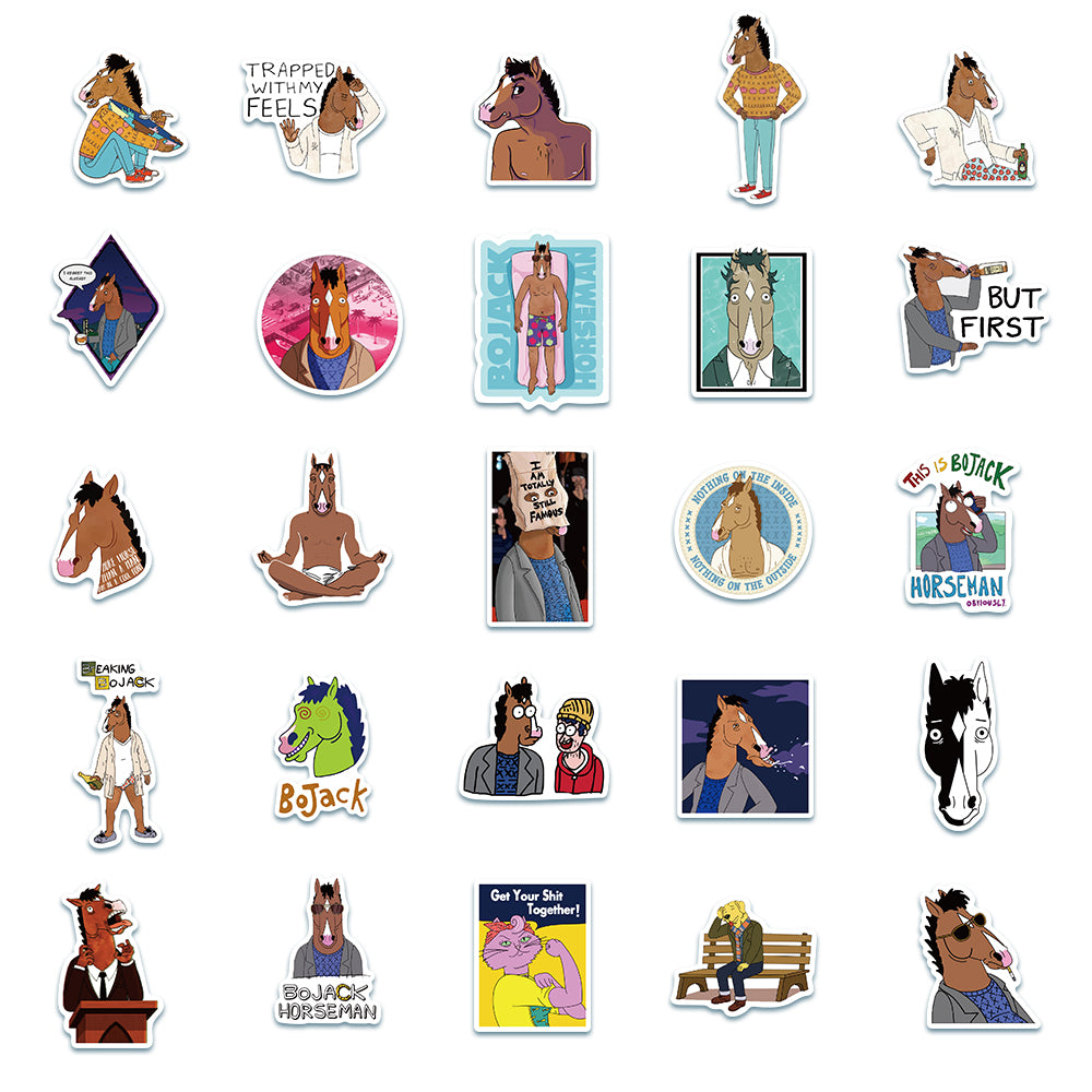 50pcs BoJack Horseman Stickers