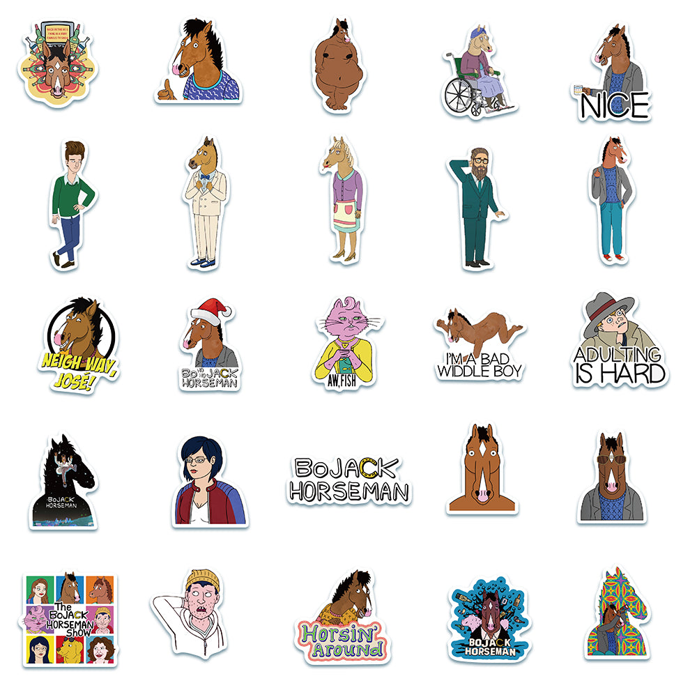 50pcs BoJack Horseman Stickers