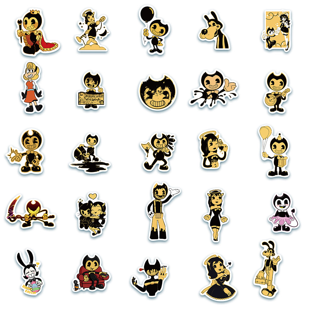 50pcs Bendy and the Ink Machine Stickers