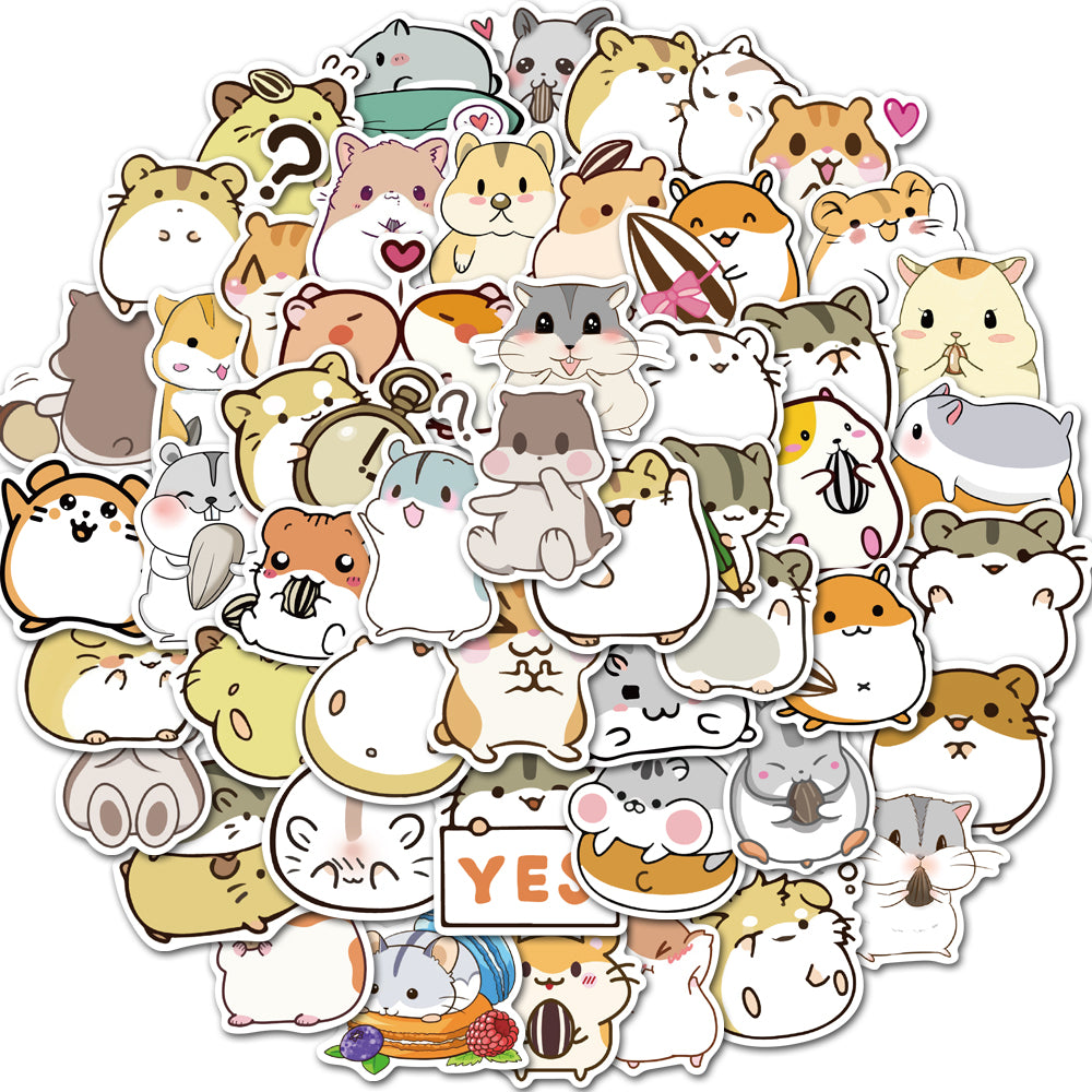 Hamseter Sticker 50pcs Hamsters 2 Stickers – AU Sticker World