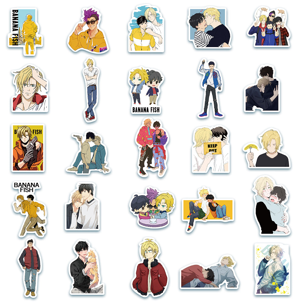 50pcs Banana Fish 1 Stickers