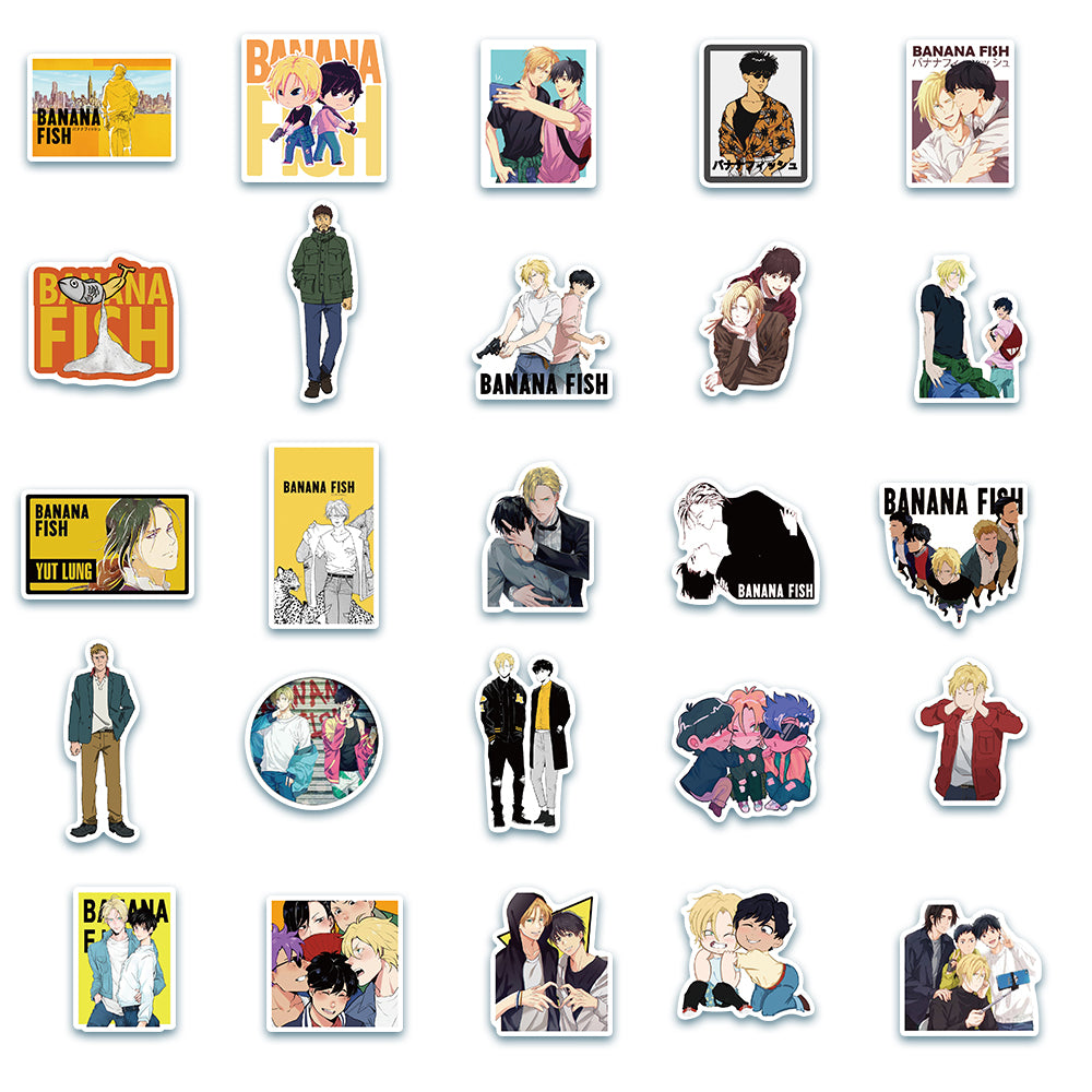 50pcs Banana Fish 1 Stickers