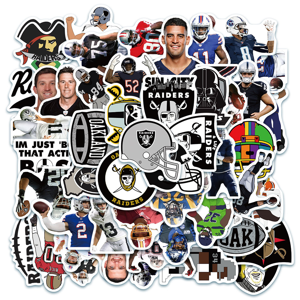 Red Raider Sticker 50pcs Oakland Raiders Stickers – AU Sticker World