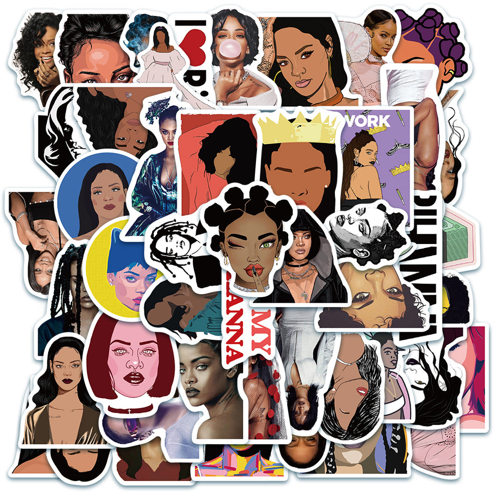 50pcs Rihanna Stickers – AU Sticker World
