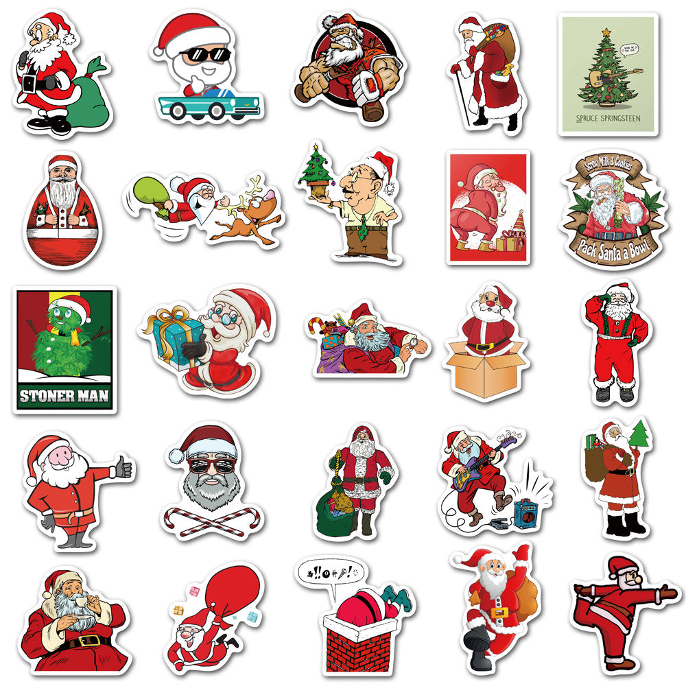 50pcs Xmas 2 Stickers