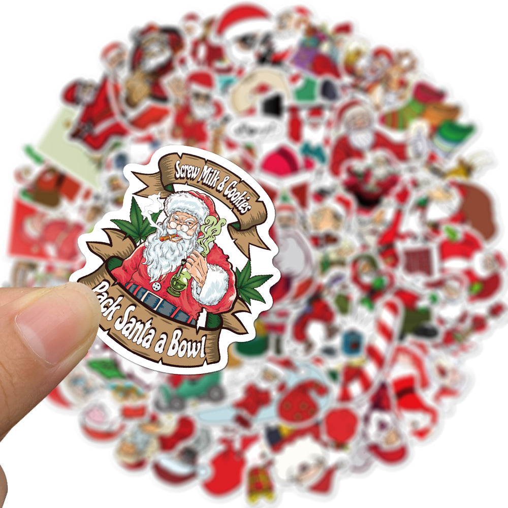 50pcs Xmas 2 Stickers