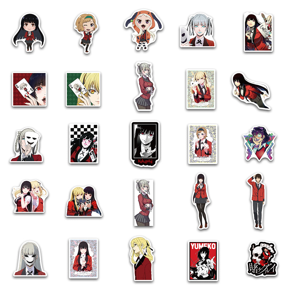 50pcs Kakegurui Compulsive Gambler 1 Stickers