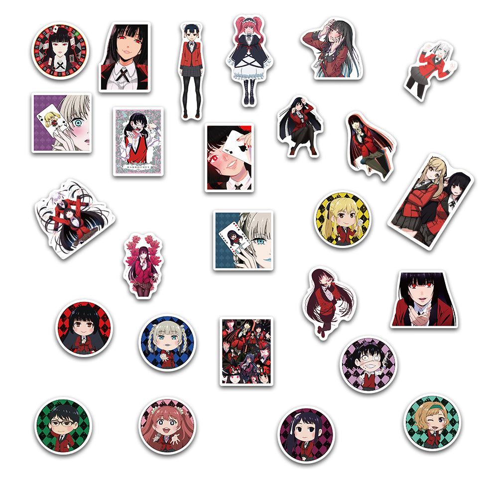 50pcs Kakegurui Compulsive Gambler 1 Stickers