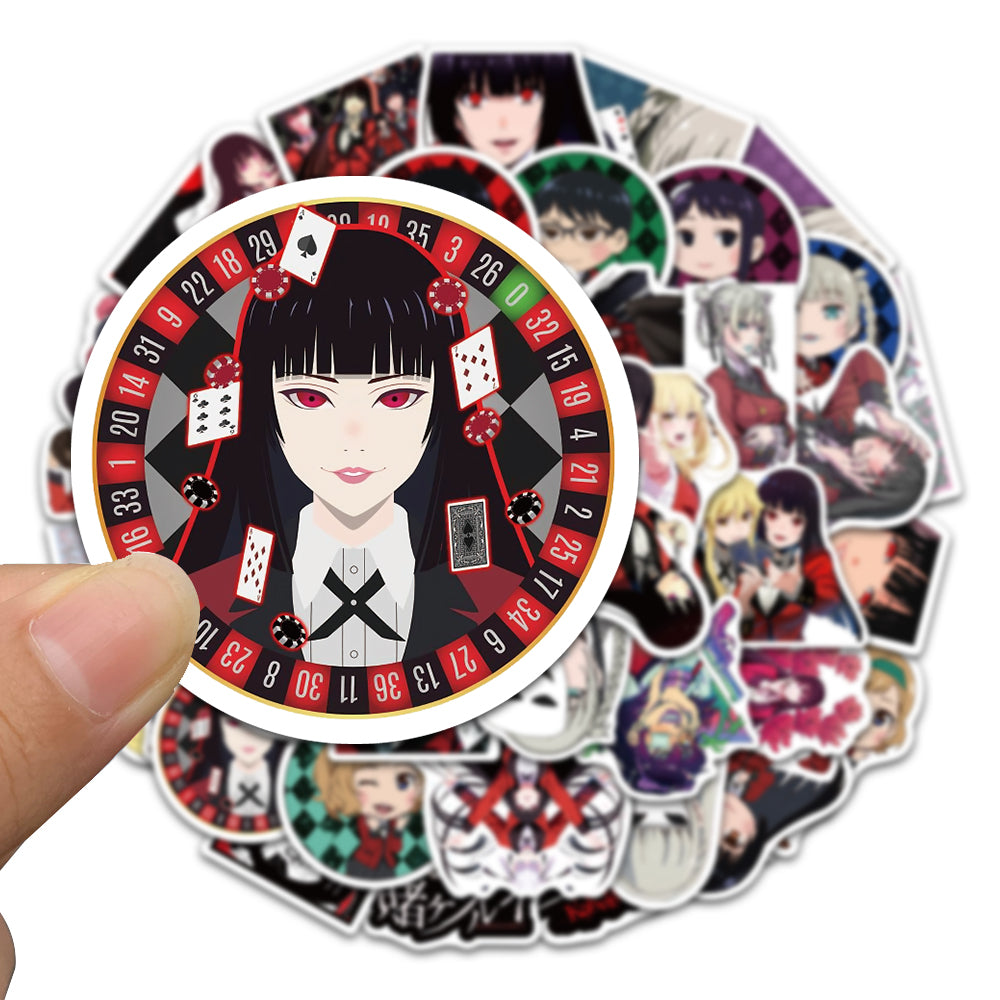 50pcs Kakegurui Compulsive Gambler 1 Stickers