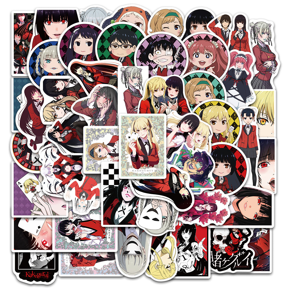 50pcs Kakegurui Compulsive Gambler 1 Stickers