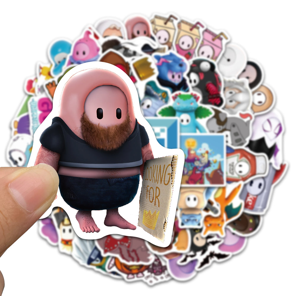 50pcs Fall Guys Ultimate Knockout Stickers – AU Sticker World