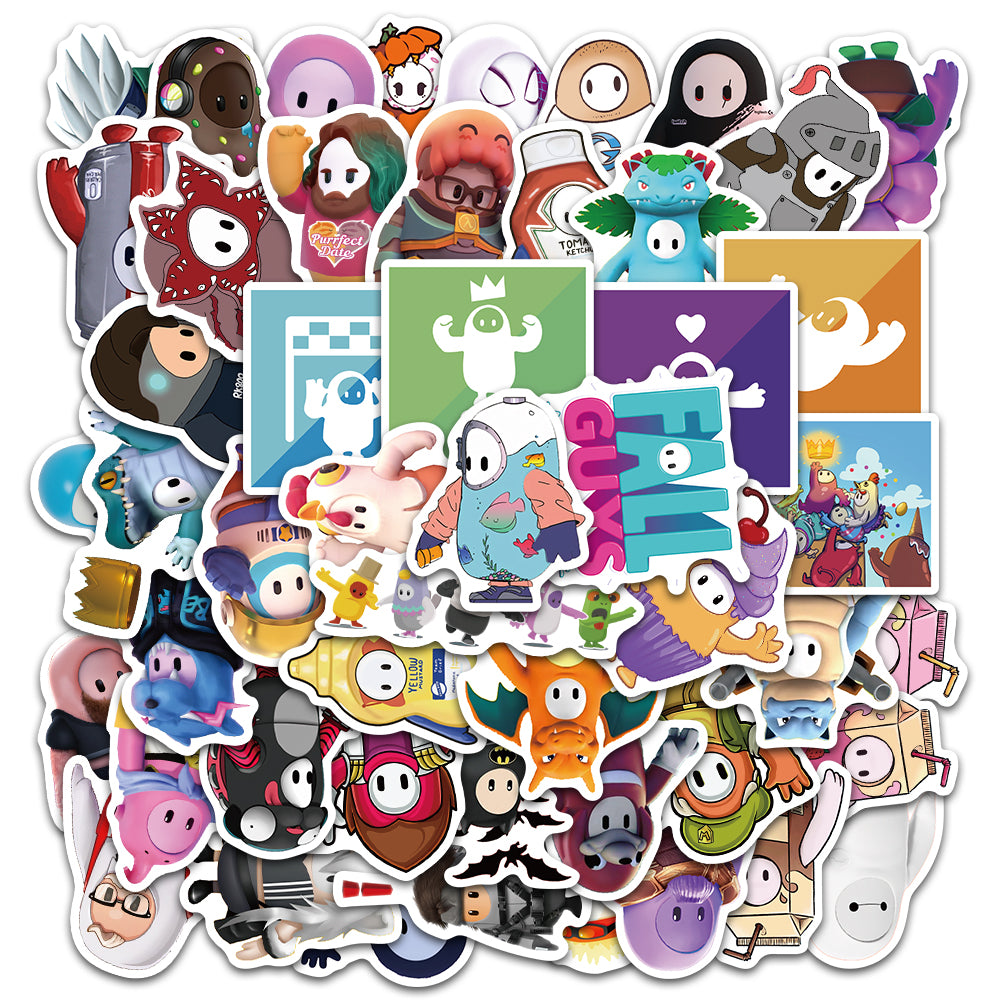 50pcs Fall Guys Ultimate Knockout Stickers – AU Sticker World