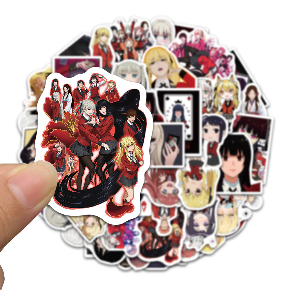 50pcs Kakegurui Compulsive Gambler 2 Stickers