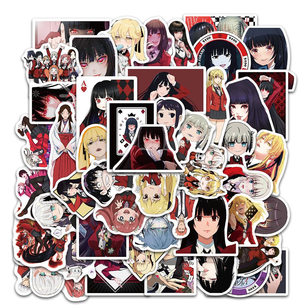 50pcs Kakegurui Compulsive Gambler 2 Stickers