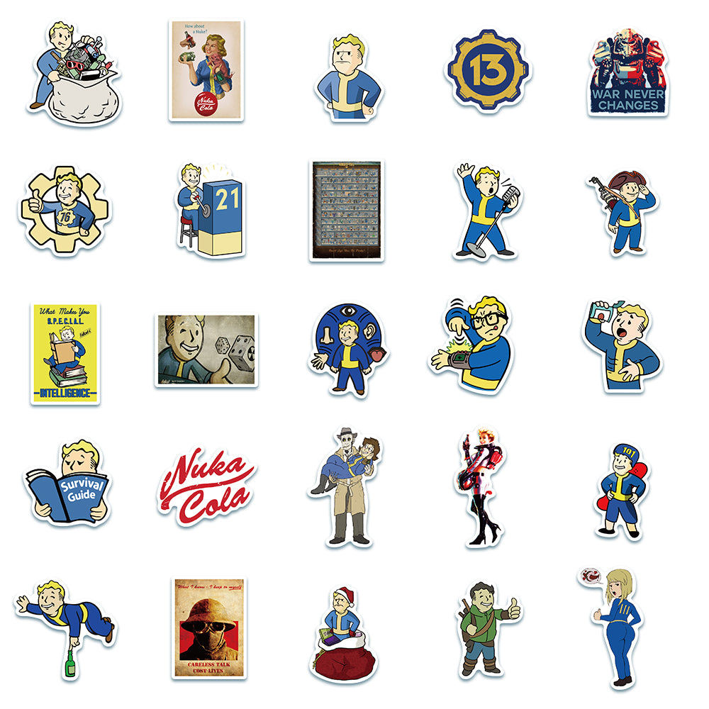 50pcs Fallout Stickers