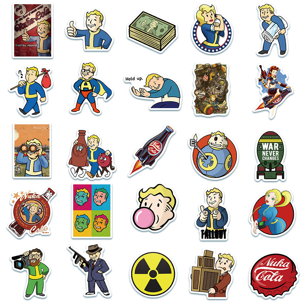 50pcs Fallout Stickers