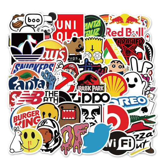 50pcs Street Fashion 2 Stickers