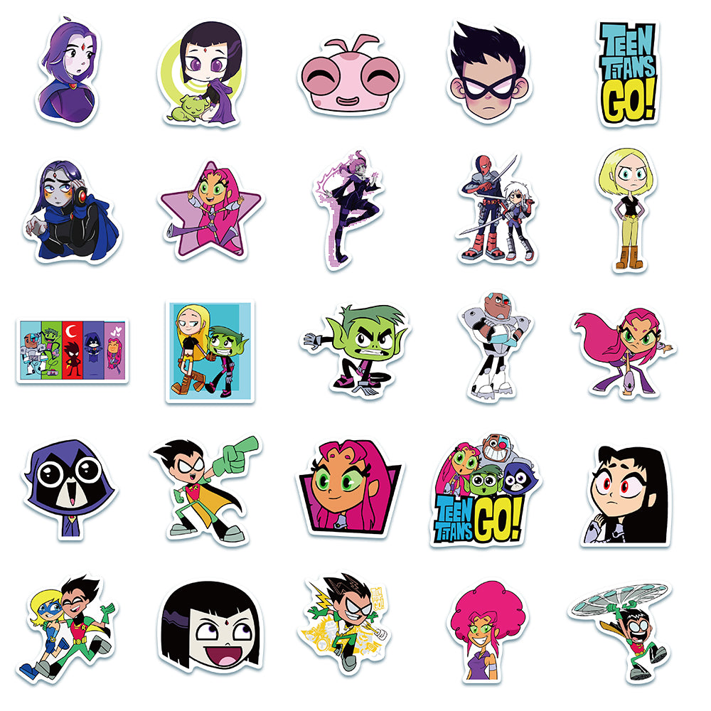 50pcs Teen Titans 2 Stickers