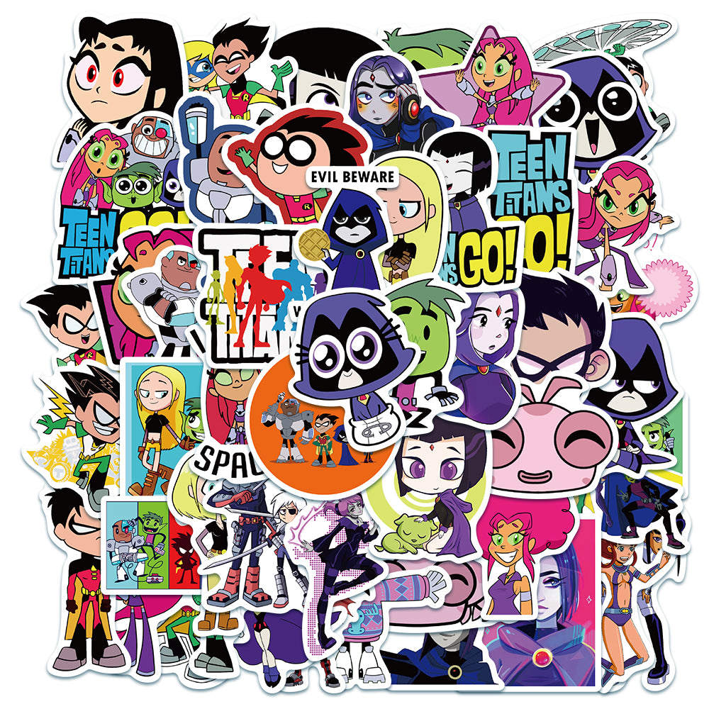 Taleen Sticker 50pcs Teen Titans 2 Stickers – AU Sticker World