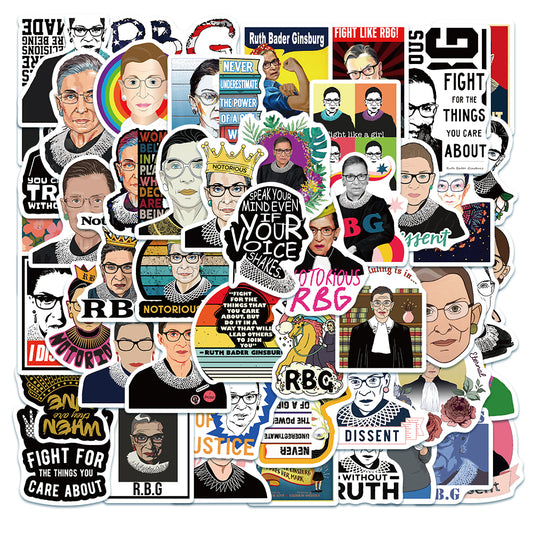 50pcs Ruth Bader Ginsburg Stickers