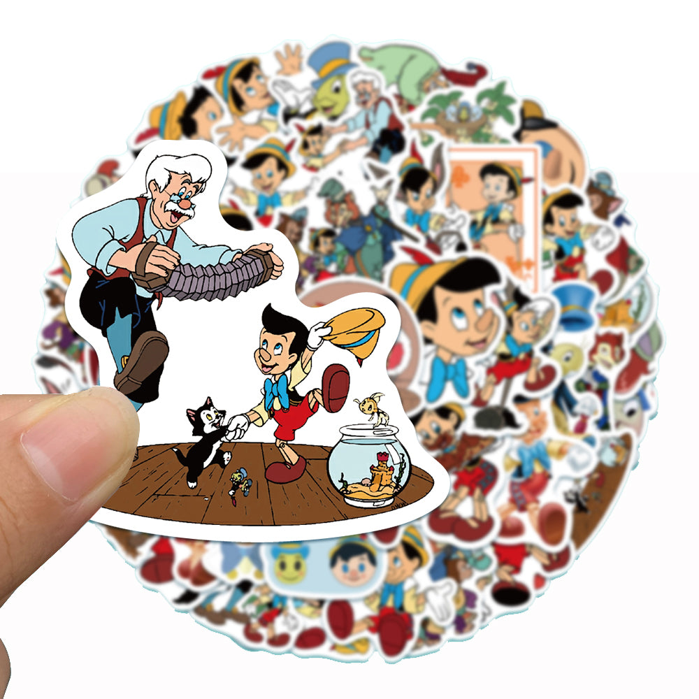 50pcs Pinocchio Stickers