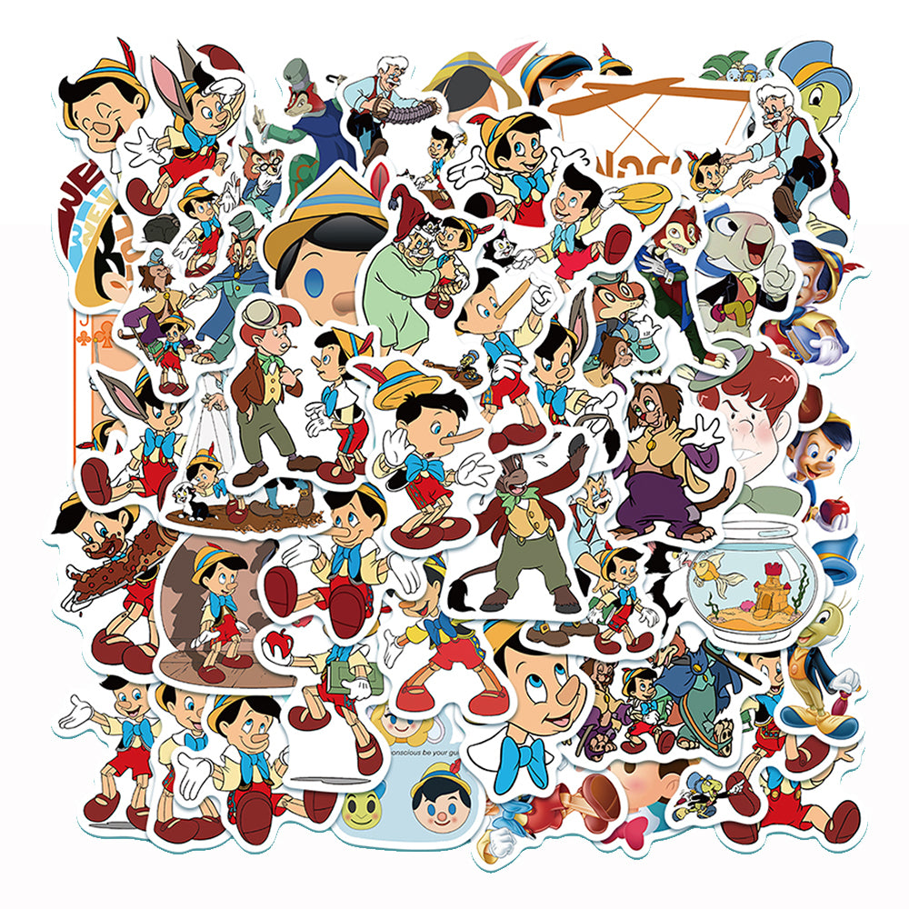 50pcs Pinocchio Stickers