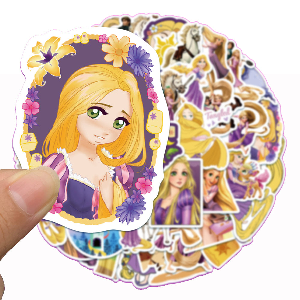 50pcs Tangled Rapunzel Princess Stickers