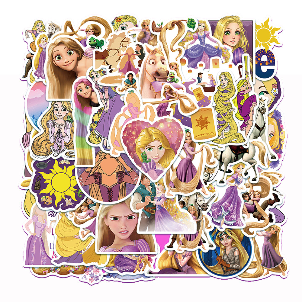 50pcs Tangled Rapunzel Princess Stickers