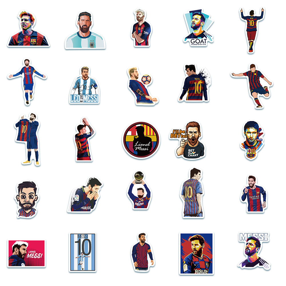 50pcs Lionel Messi Stickers – AU Sticker World