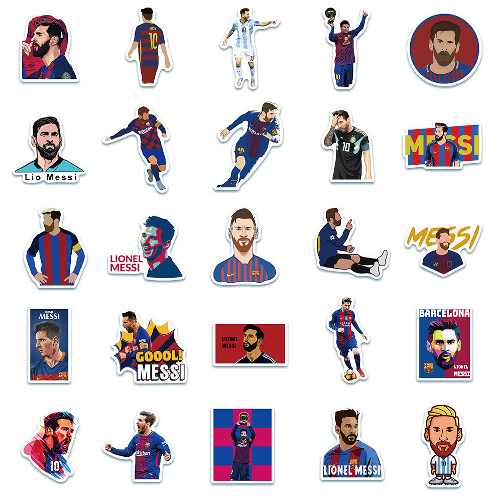 50pcs Lionel Messi Stickers – AU Sticker World