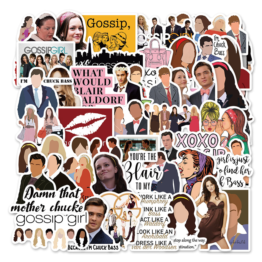 50pcs The Gossip Girl Stickers