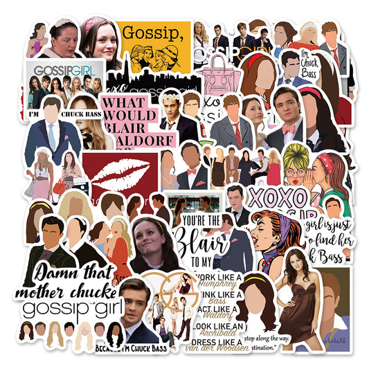 50pcs The Gossip Girl Stickers