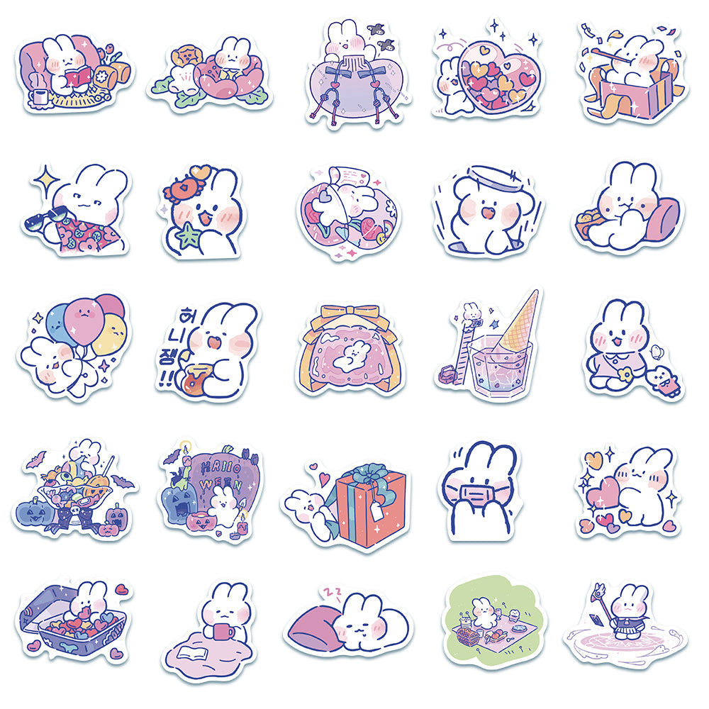 50pcs Mongmong Rabbit Stickers