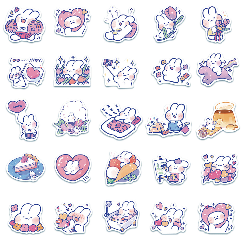 50pcs Mongmong Rabbit Stickers