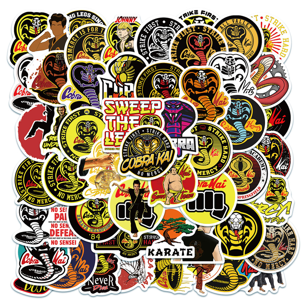 50pcs Cobra Kai 1 Stickers – AU Sticker World