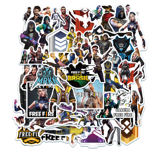 50pcs Free Fire Stickers